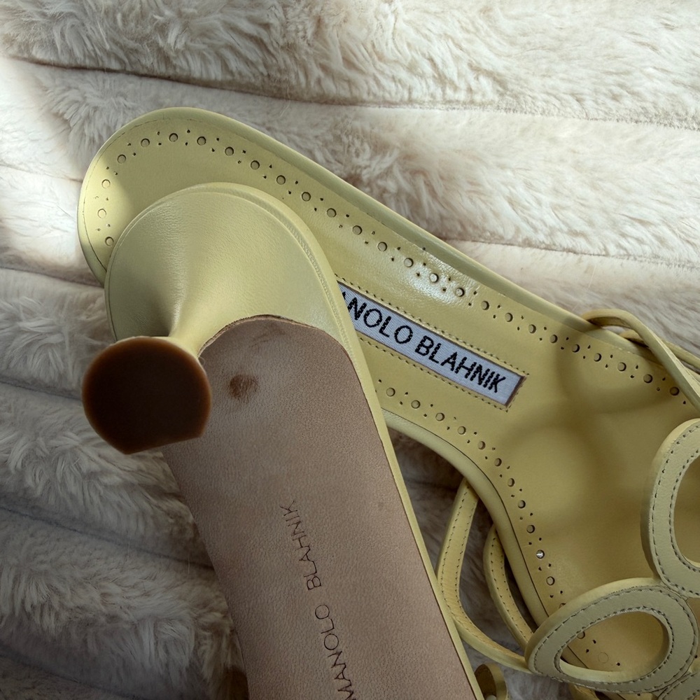 Manolo Blahnik 50mm Barimu Sandals - Picture 7 of 11